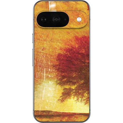 Falling Notes Google Pixel 9 Skin